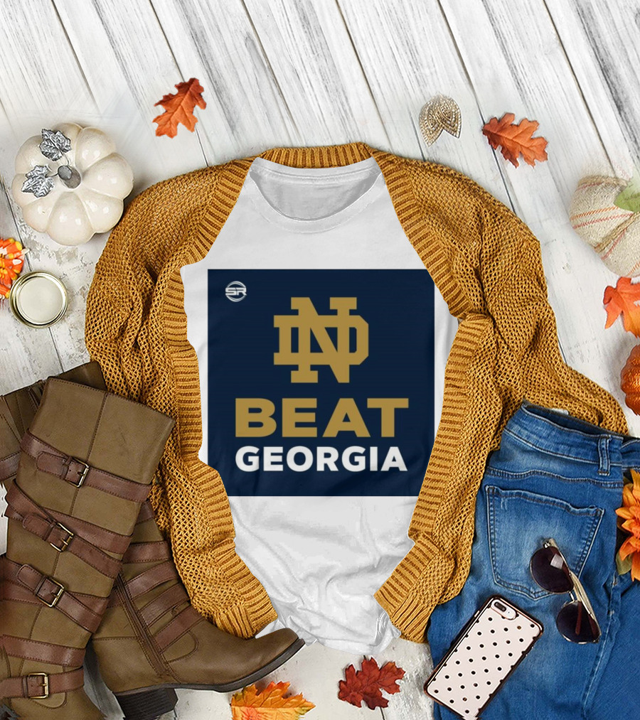 Notre Dame Logo Beat Georgia T-Shirt