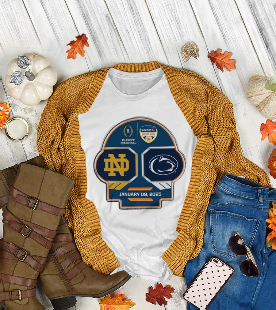 Playoff Semifinal 2025 Capital One Orange Bowl January 9 Notre Dame Fighting Irish vs Penn State Nittany Lions T-Shirt