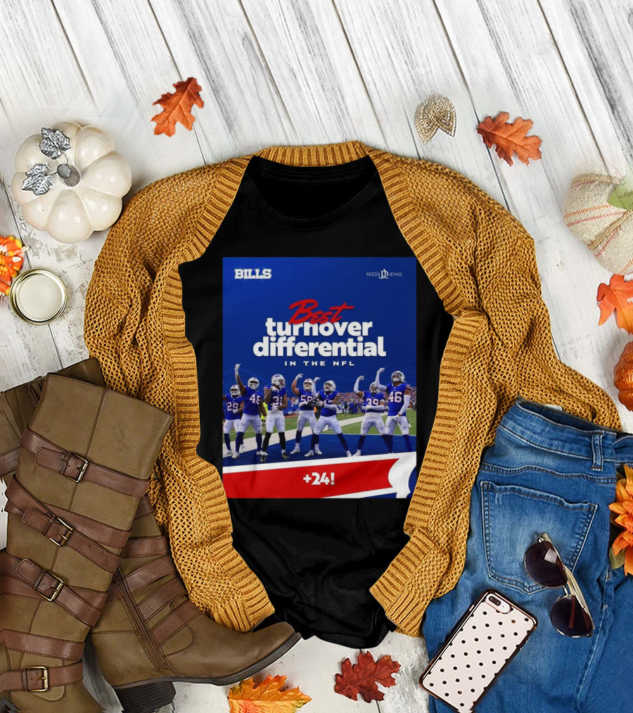 Buffalo Bills Best Turnover Differential In The NFL +24 T-Shirt