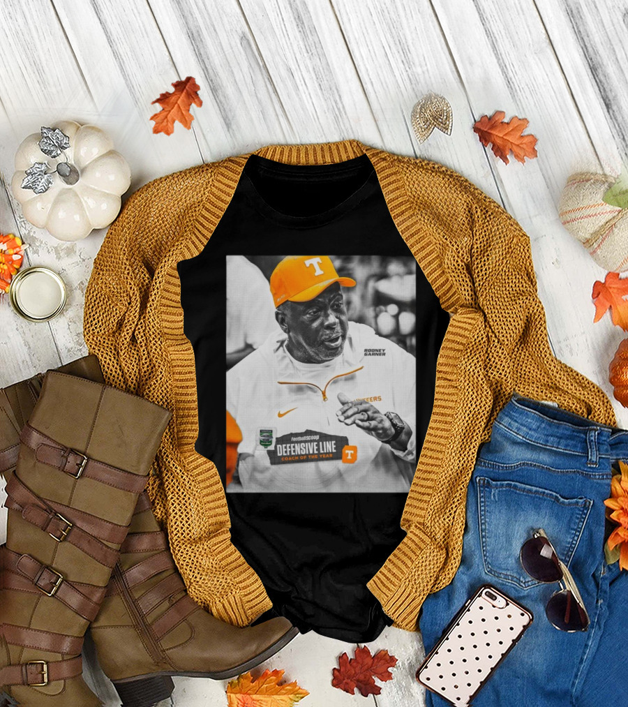 Tennessee Vols Rodney Garner FootballScoop Defensive Line Coach Of The Year Orange Cap Jacket T-Shirt