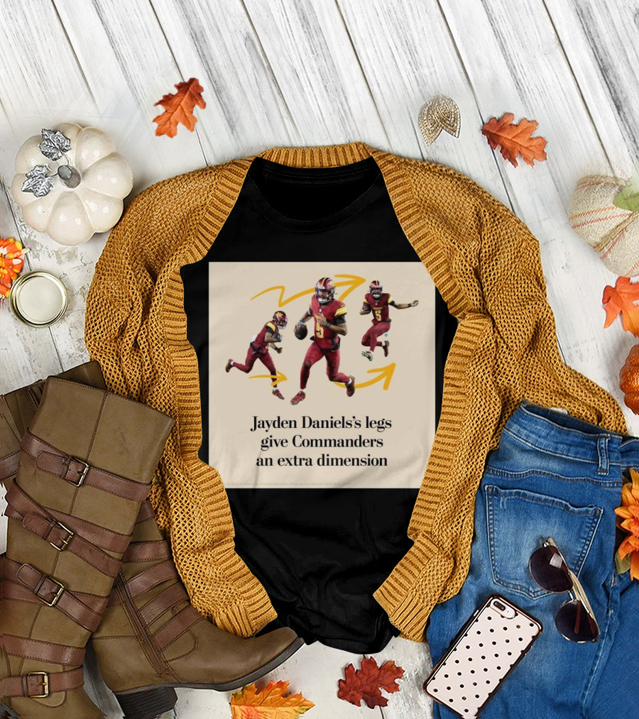 Washington Commanders Jayden Daniels’s Legs Enhance Team Versatility T-Shirt