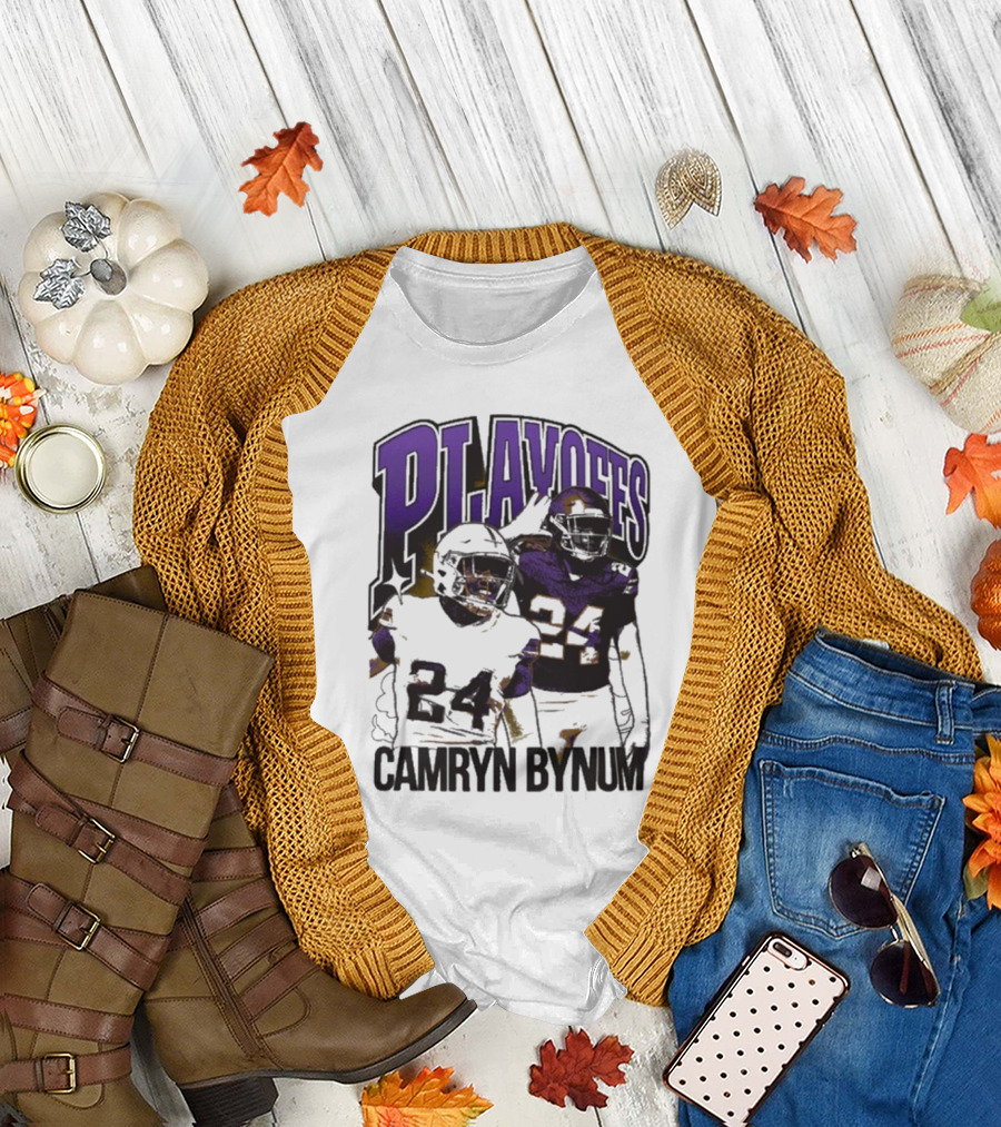 Camryn Bynum Playoffs Minnesota Vikings 24 NFL Vintage T-Shirt