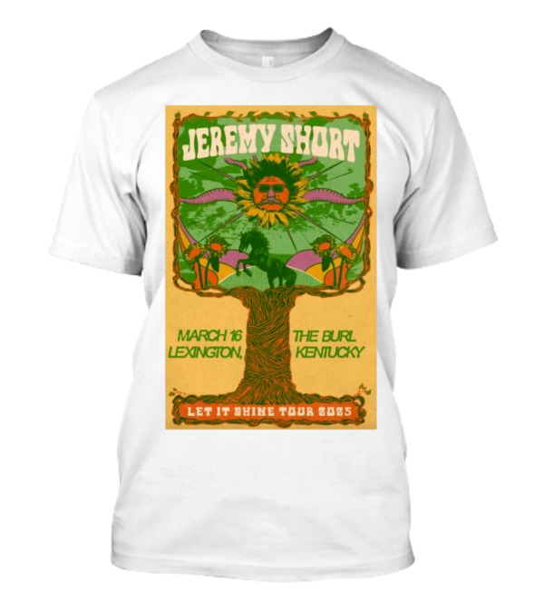 Jeremy Short Let It Shine Tour 2025 The Burl Lexington Kentucky March 16 T-Shirt