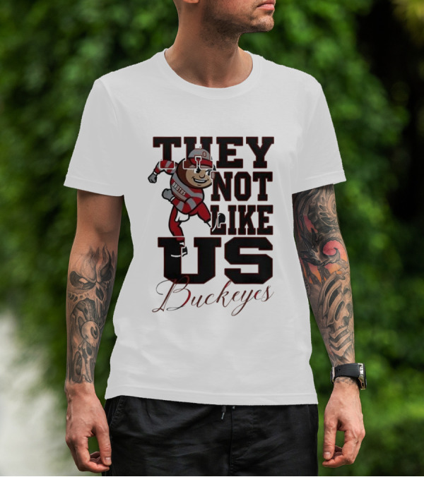 Ohio State Buckeyes They Not Like Us Brutus Champion 2025 T-Shirt