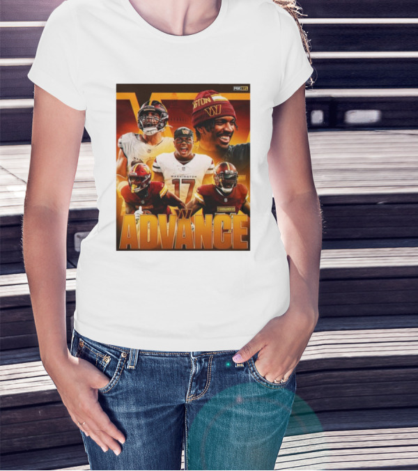 Washington Commanders Advance Sink Buccaneers Playoff Hopes FOX NFL Sports T-Shirt
