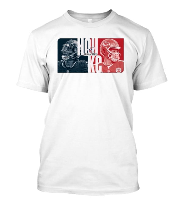 NFL Divisional Round Kansas City Chiefs Vs. Houston Texans Matchup HOU KC T-Shirt