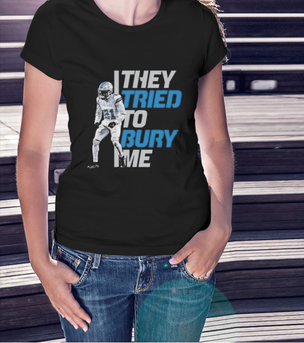 Amik Robertson They Tried To Bury Me Football Player Resilience T-Shirt