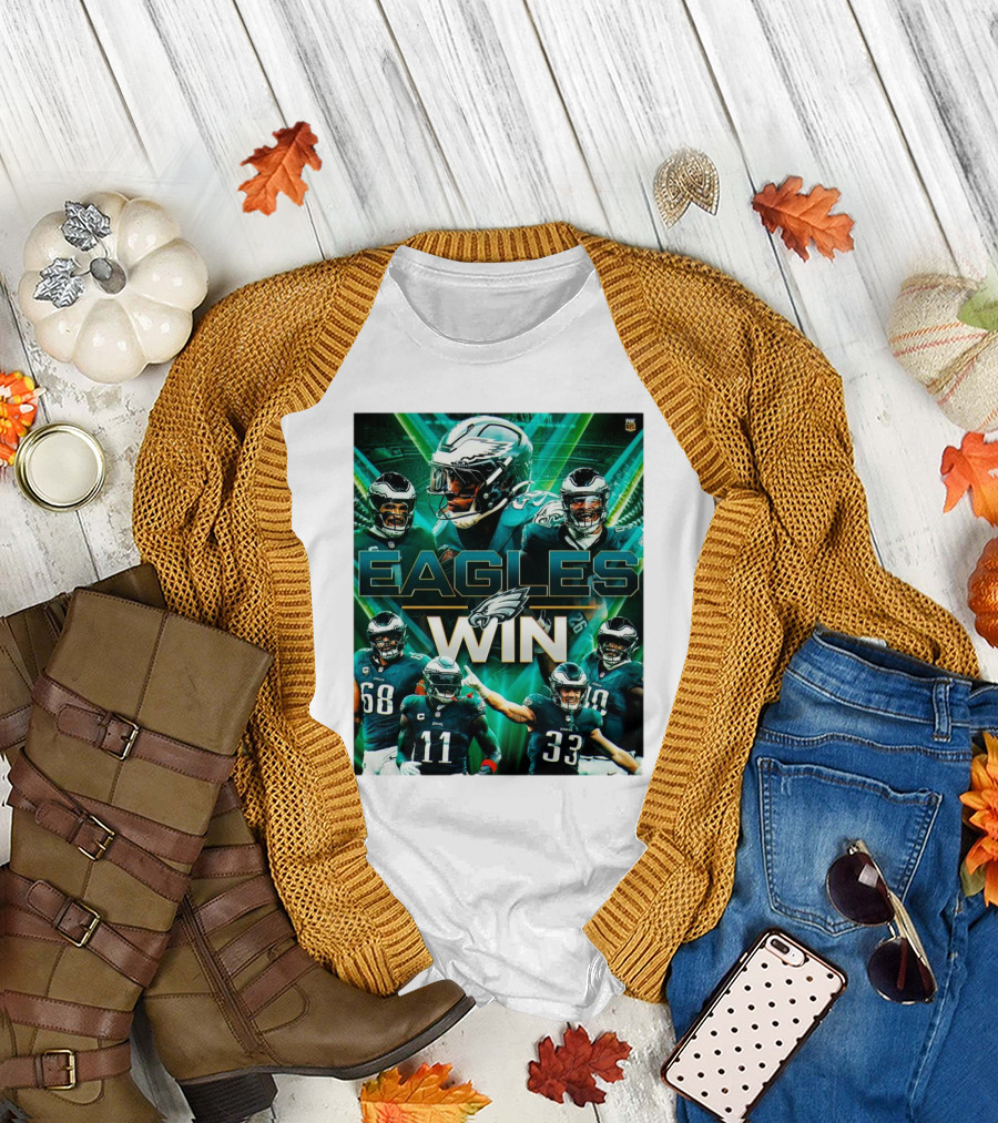 Philadelphia Eagles Win NFL Wild Card Round Against Green Bay Packers FOX Sports T-Shirt