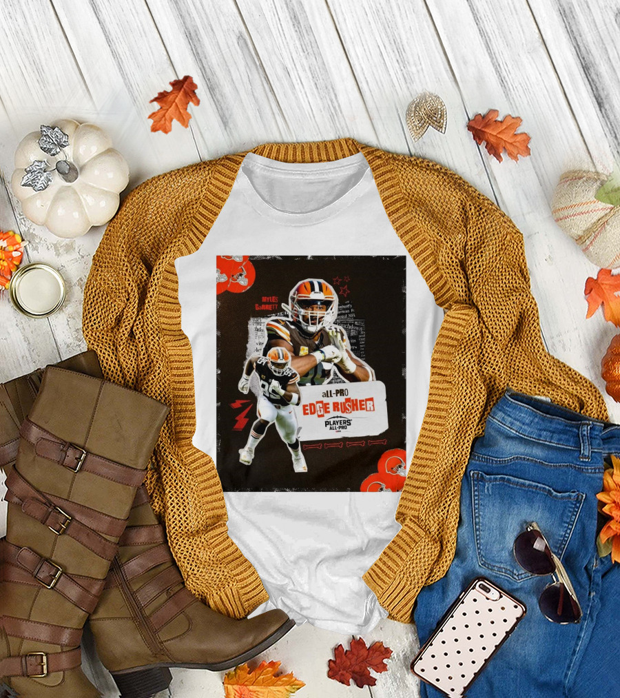 Cleveland Browns Myles Garrett All-Pro Edge Rusher Players NFLPA T-Shirt