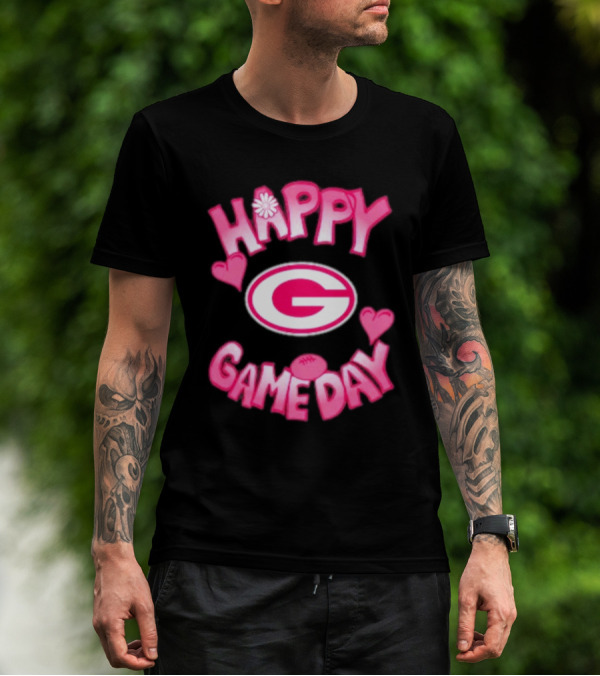 Green Bay Packers Happy Gameday Valentine's Day 2025 T-Shirt