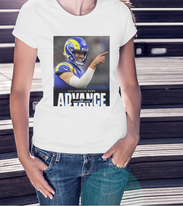 Los Angeles Rams Advance NFC Divisional Round Face Jalen Hurts Eagles Philly T-Shirt