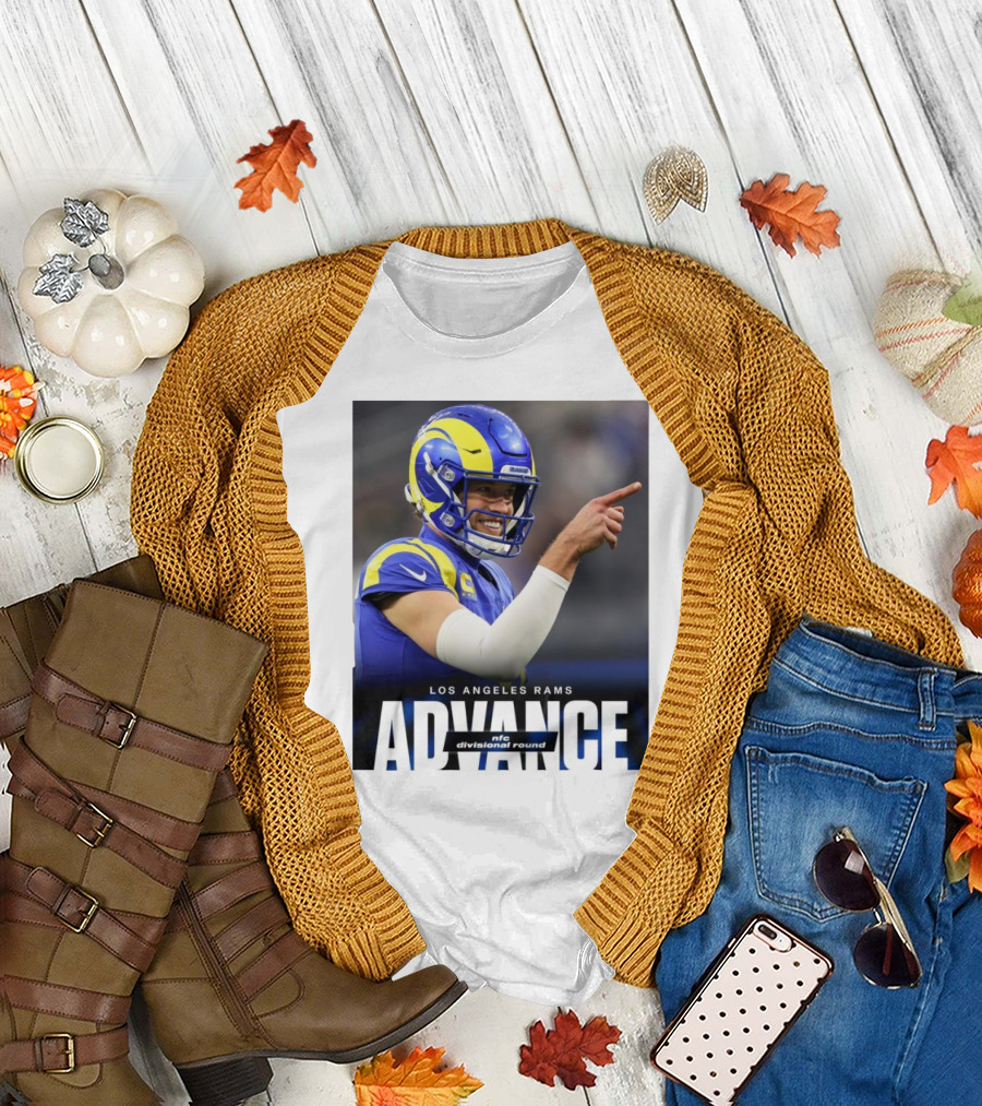 Los Angeles Rams Advance NFC Divisional Round Face Jalen Hurts Eagles Philly T-Shirt