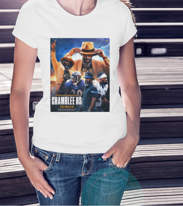 Offensive Coordinator Chamblee HS Ed Reed Pro Football Hall Of Fame NFL T-Shirt