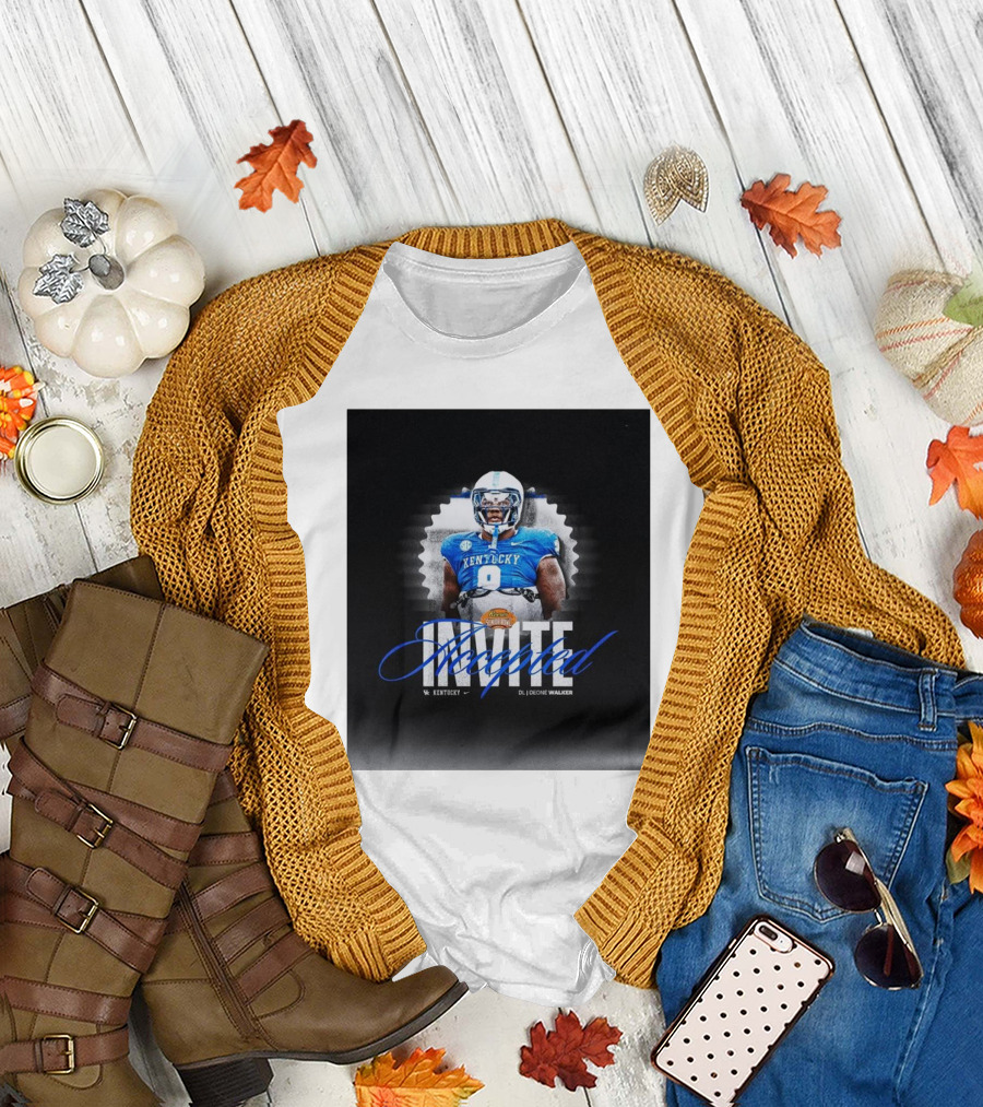 Kentucky Wildcats Deone Walker DL Reese’s Senior Bowl Invite Accepted T-Shirt