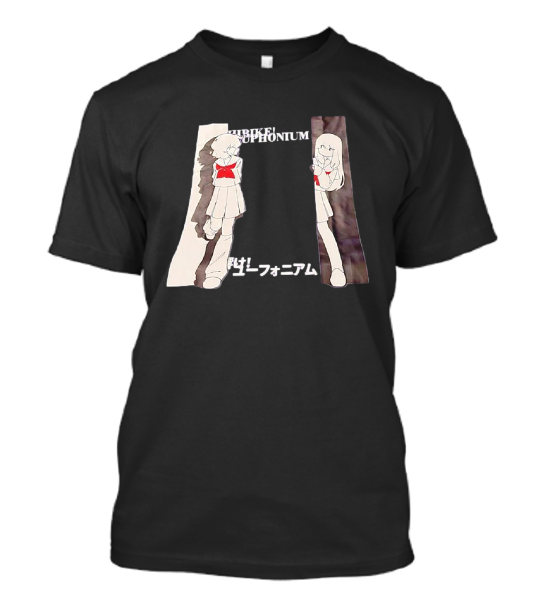 Hibike Euphonium Anime Schoolgirl Character With Japanese Text T-Shirt