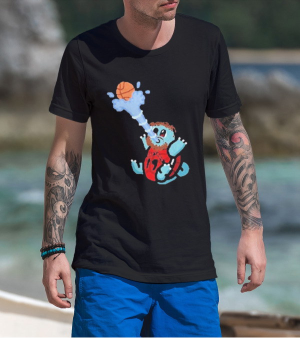 Jakob Poeltl Squirtle Toronto Raptors Basketball Fusion T-Shirt