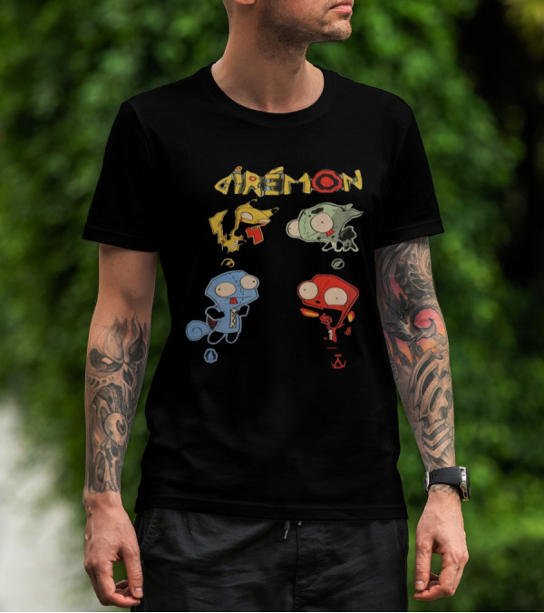 Giremon Invader Zim Characters With Colorful Transformations T-Shirt