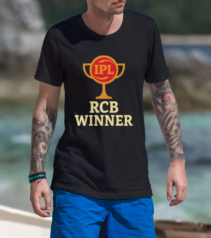 IPL RCB Winner Trophy Celebration T-Shirt