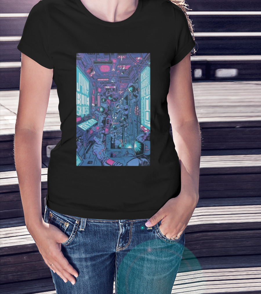Johnny Blue Skies Cable Dahmer Arena Independence MO May 3 2025 Tour Sci-Fi Astronaut Adventure T-Shirt