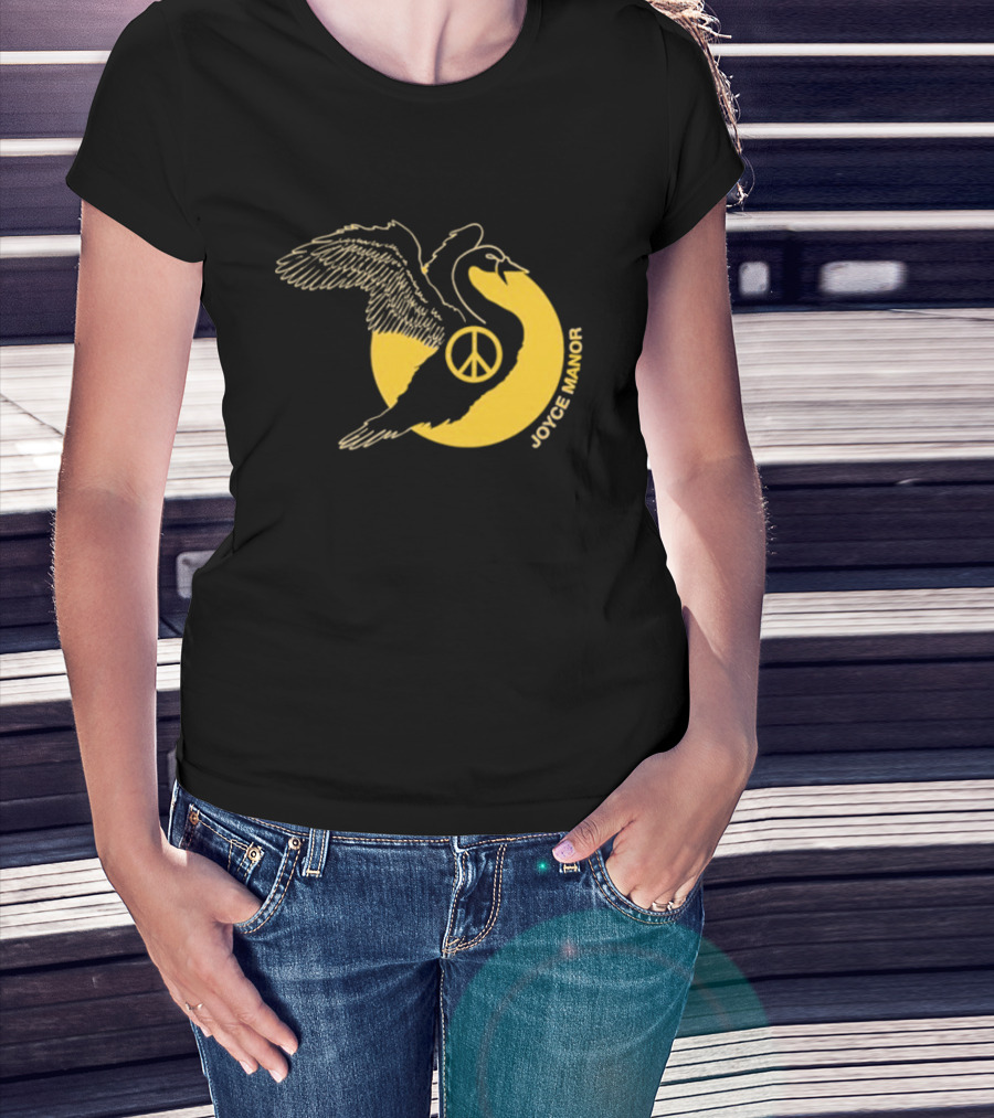 Joyce Manor Peace Swan With Peace Symbol Circle T-Shirt
