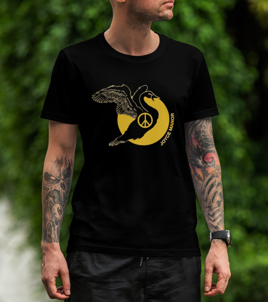 Joyce Manor Peace Swan With Peace Symbol Circle T-Shirt