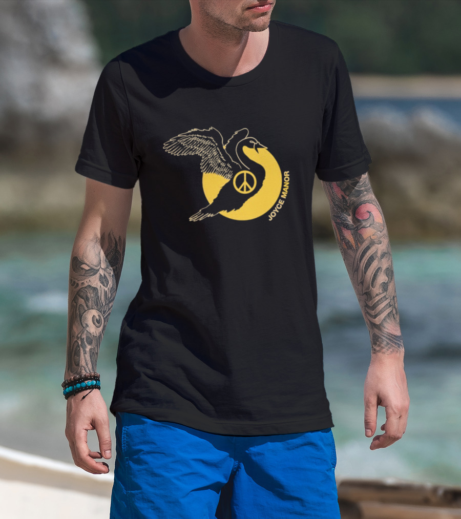 Joyce Manor Peace Swan With Peace Symbol Circle T-Shirt