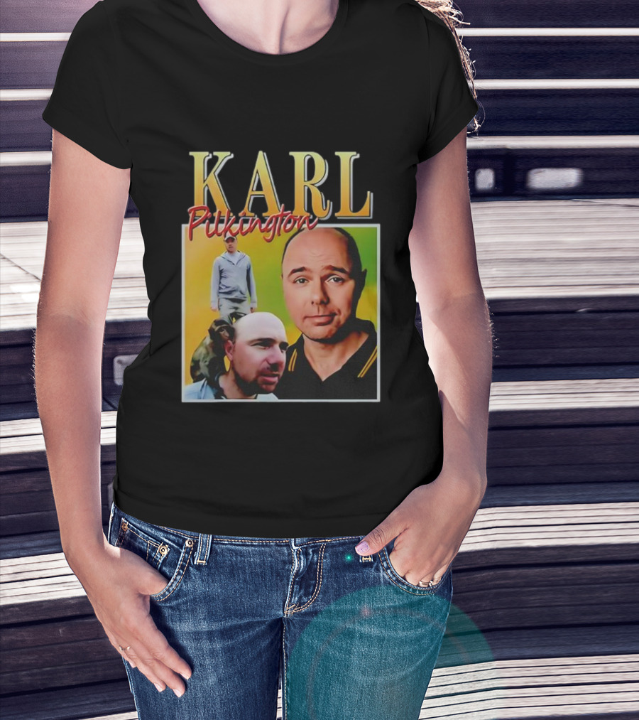 Karl Pilkington Collage With Portrait And Photographic Elements T-Shirt