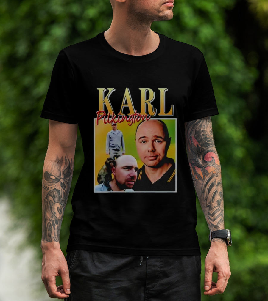 Karl Pilkington Collage With Portrait And Photographic Elements T-Shirt