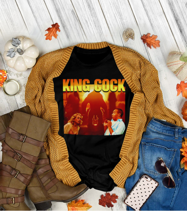 King Cock Movie Tribute Parody With Surprised Characters T-Shirt
