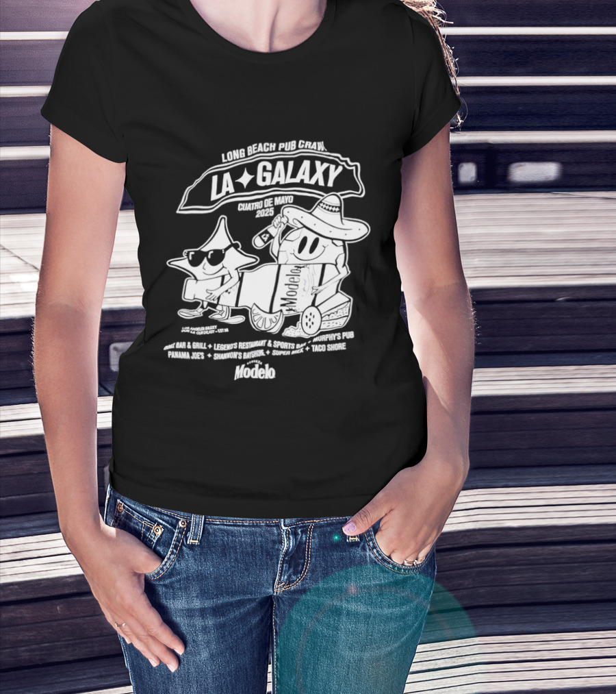 LA Galaxy Long Beach Pub Crawl Summer Vibe Festivities T-Shirt