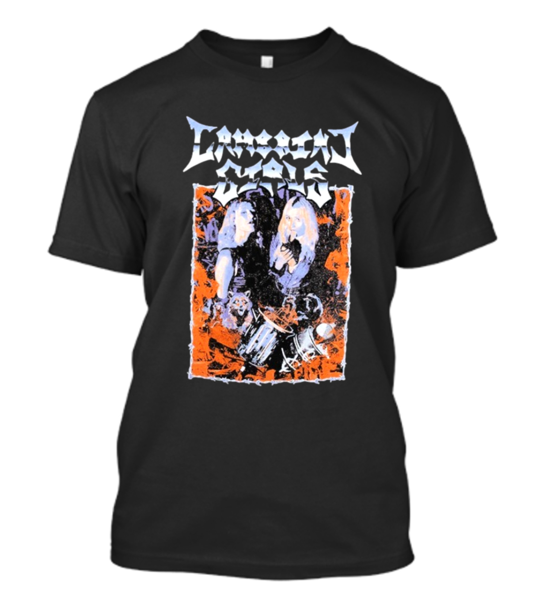 Lambrini Girls Tour 2025 With Iconic Band Imagery T-Shirt