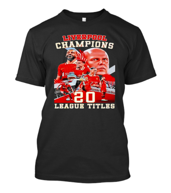 Liverpool Champions 20 League Titles T-Shirt