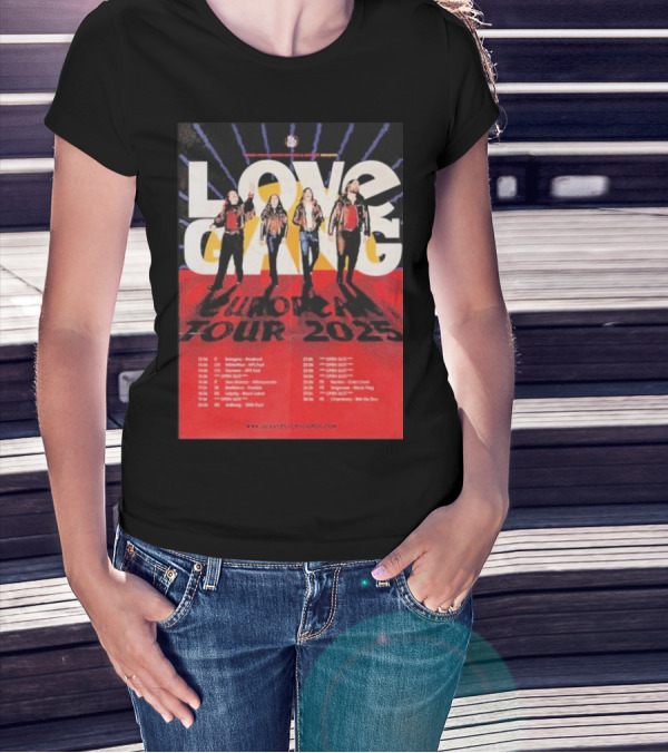 Love Gang European Tour 2025 Dates Heavy Psych Sounds T-Shirt