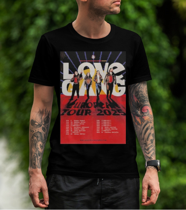 Love Gang European Tour 2025 Dates Heavy Psych Sounds T-Shirt