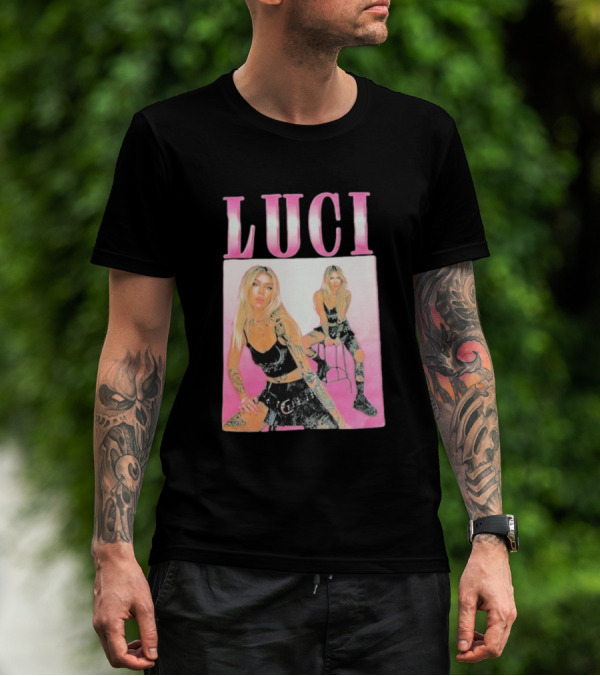 Luci Pink Aesthetic Tattoo Fashion T-Shirt