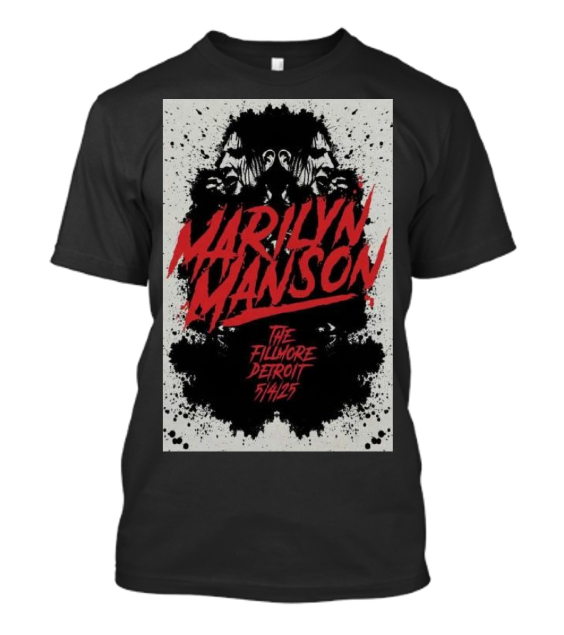 Marilyn Manson The Fillmore Detroit May 4 2025 Tour T-Shirt