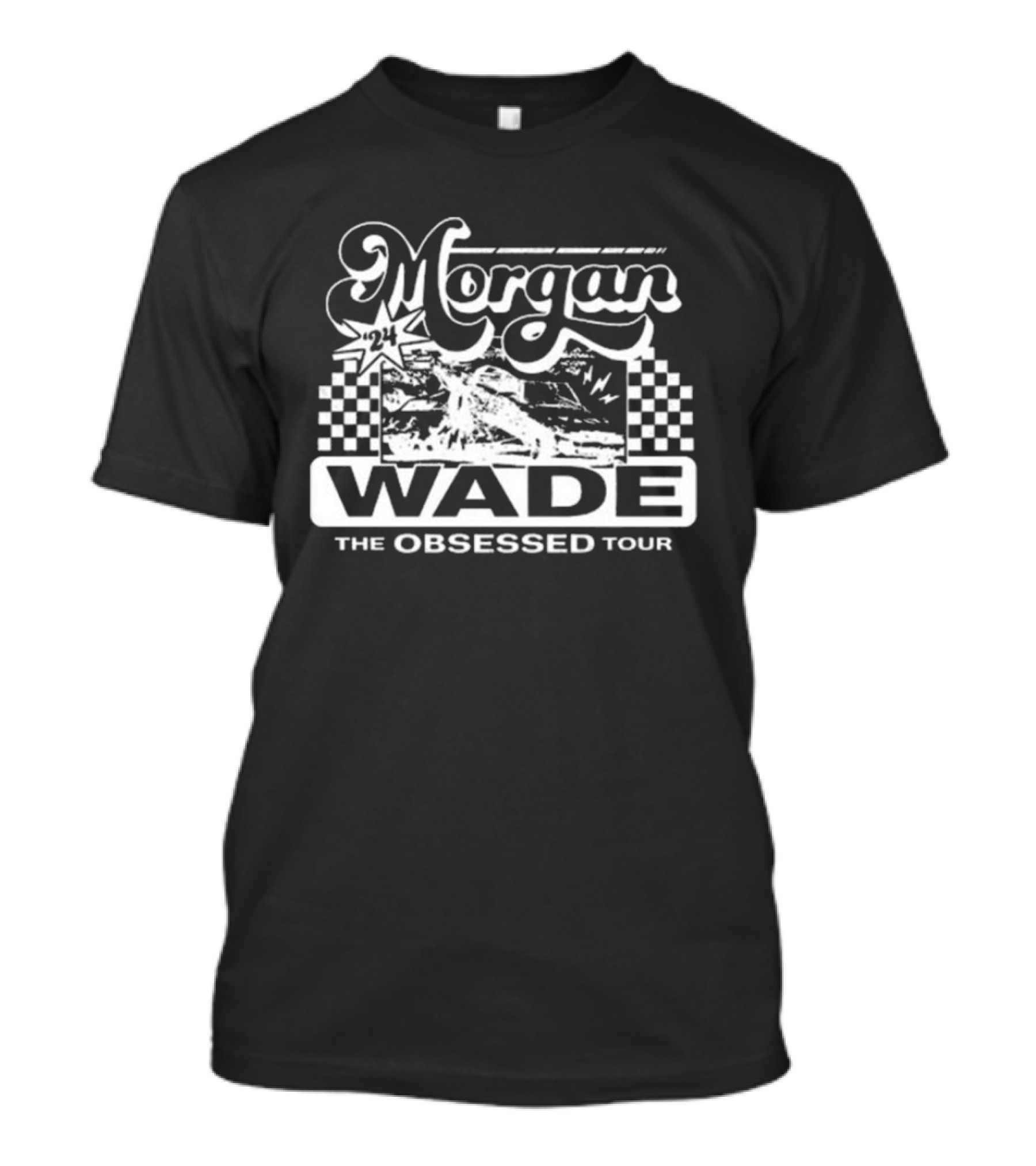 Morgan Wade The Obsessed Tour 2024 Racing Checkered Flag T-Shirt