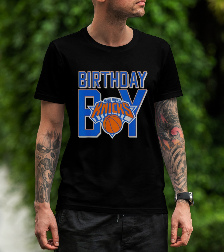 New York Knicks NBA Birthday Boy Basketball Fan Apparel T-Shirt