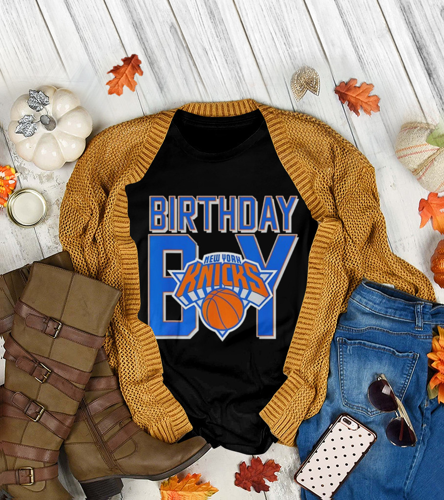 New York Knicks NBA Birthday Boy Basketball Fan Apparel T-Shirt