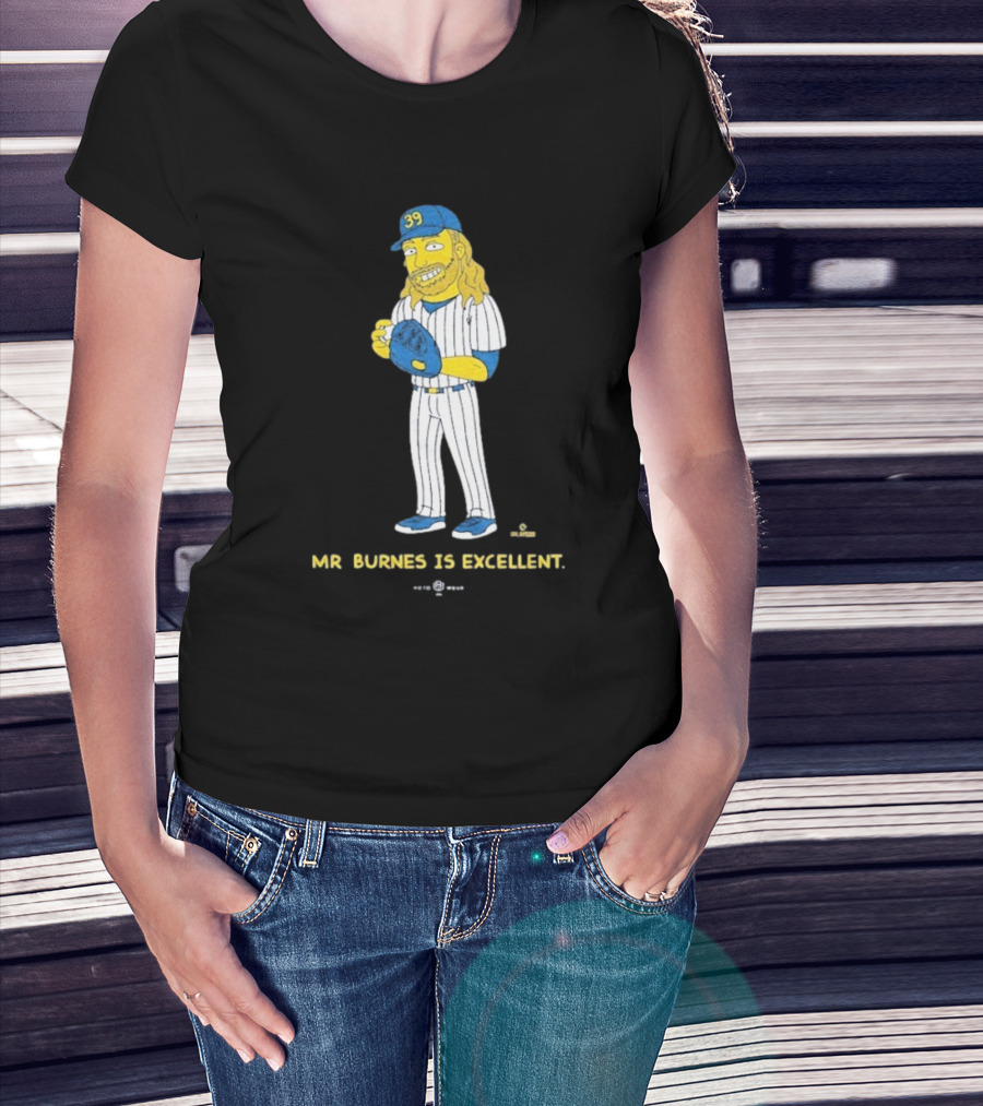 Mr Burnes Is Excellent Baseball Player 39 T-Shirt