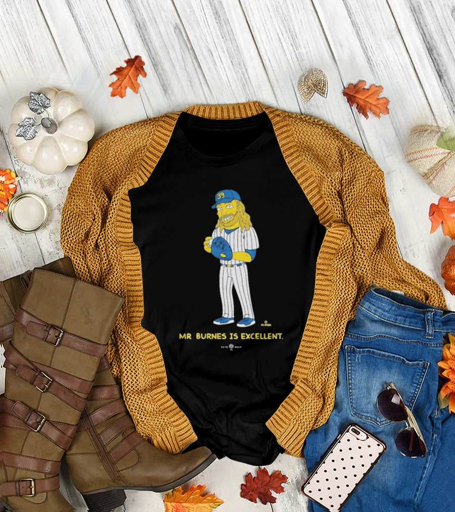 Mr Burnes Is Excellent Baseball Player 39 T-Shirt