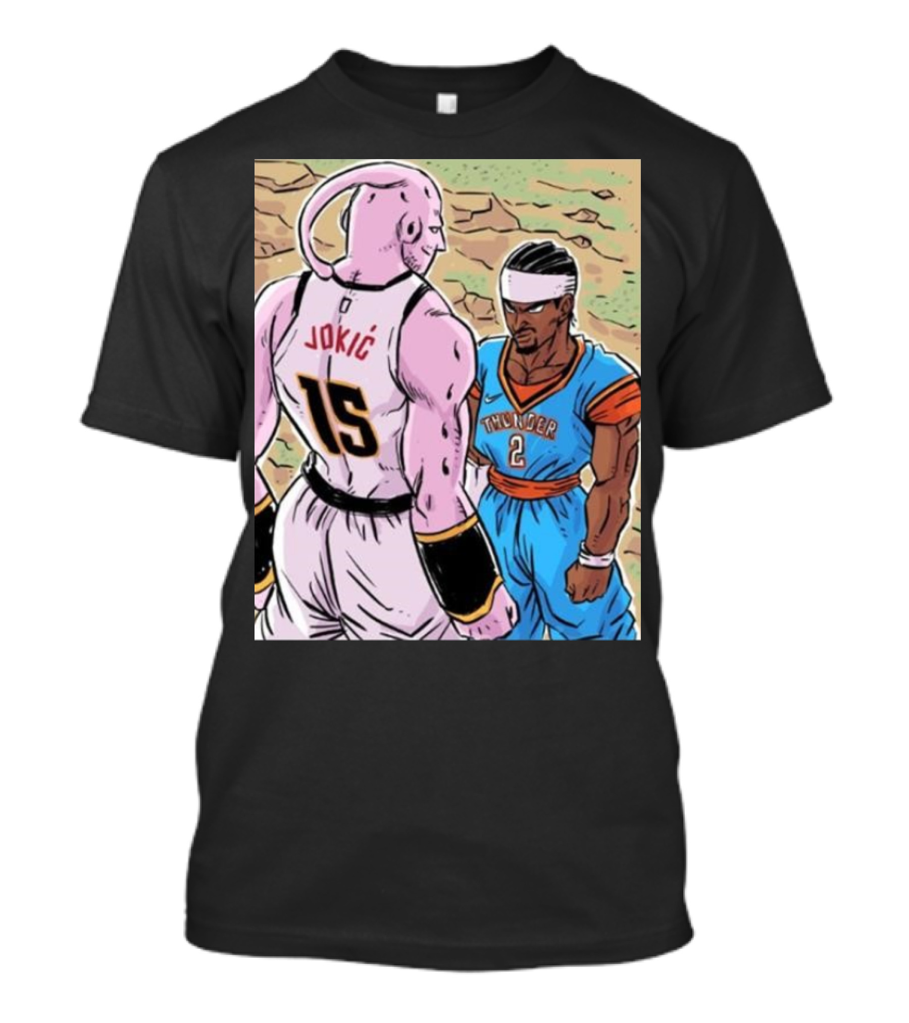Nikola Jokic 15 Vs Shai Thunder 2 Epic Showdown 2025 T-Shirt