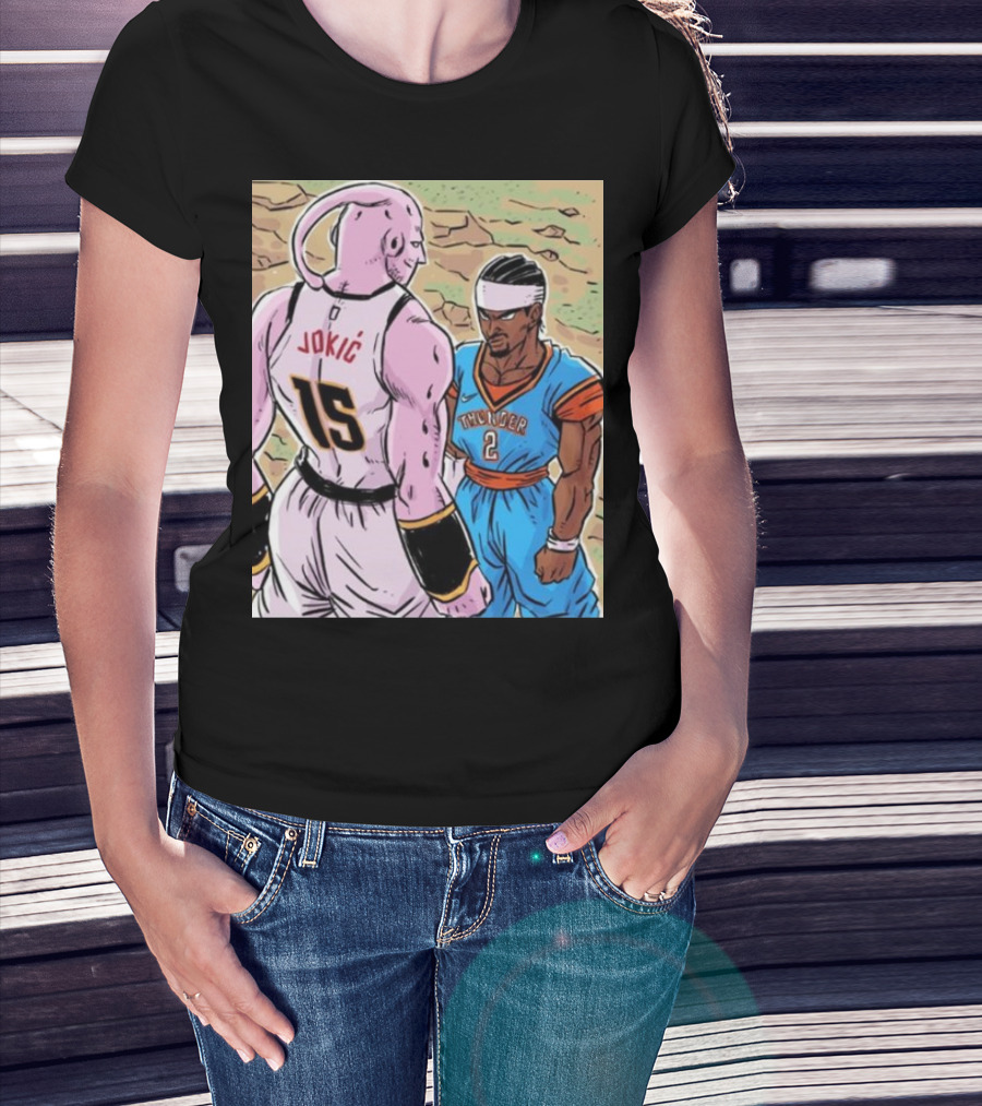 Nikola Jokic 15 Vs Shai Thunder 2 Epic Showdown 2025 T-Shirt