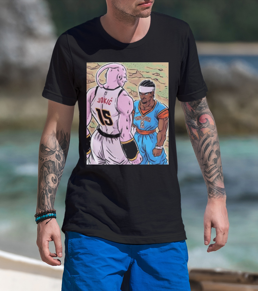 Nikola Jokic 15 Vs Shai Thunder 2 Epic Showdown 2025 T-Shirt