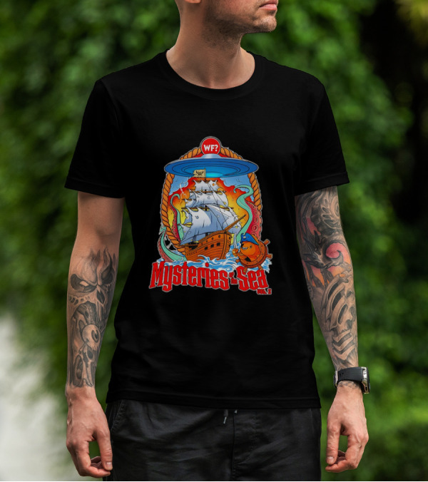 Mysteries Of The Sea Vol. 2 UFO Pirate Ship Cartoon WF? T-Shirt