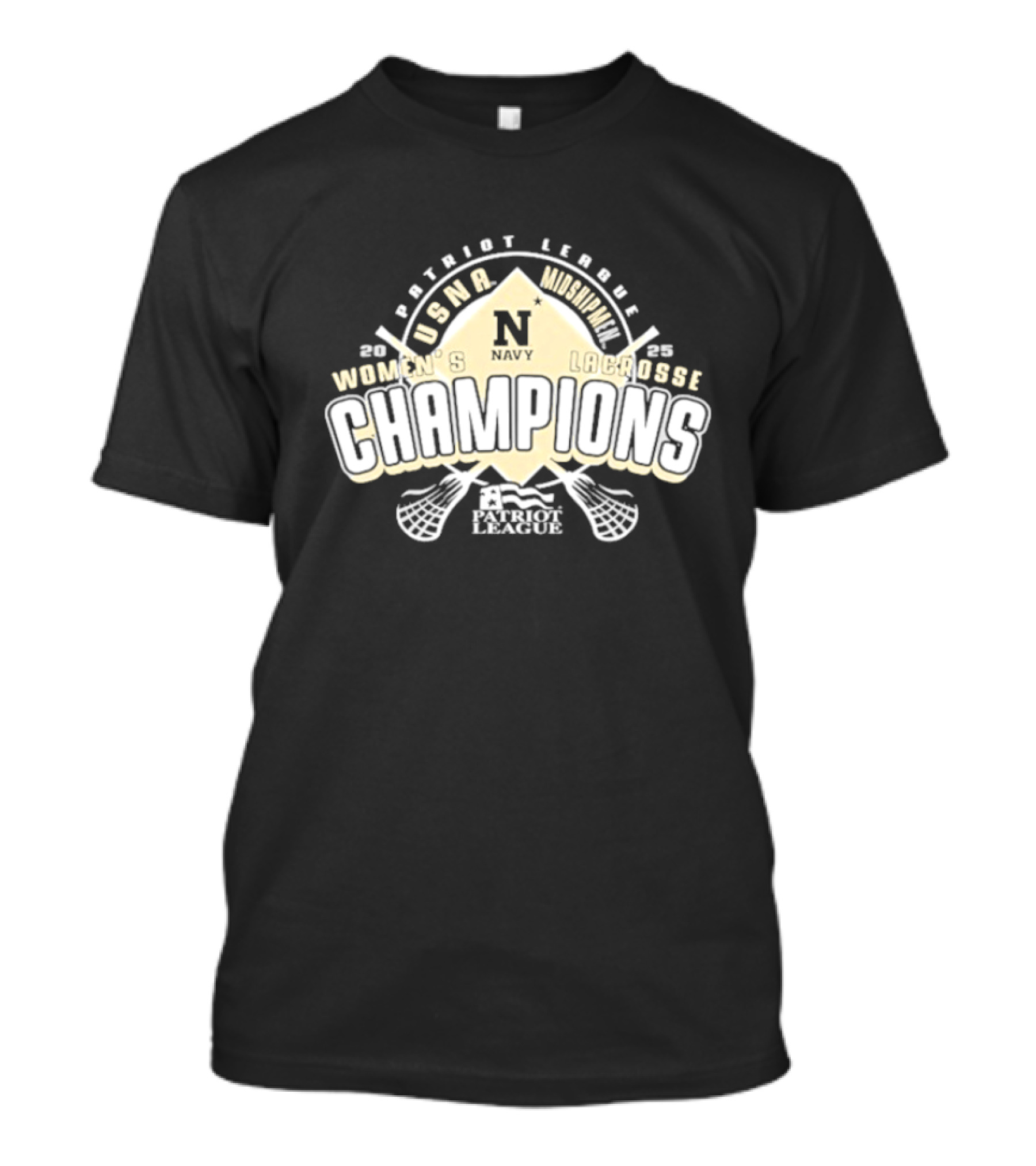Navy Midshipmen Patriot League Women's Lacrosse 2025 Champions T-Shirt