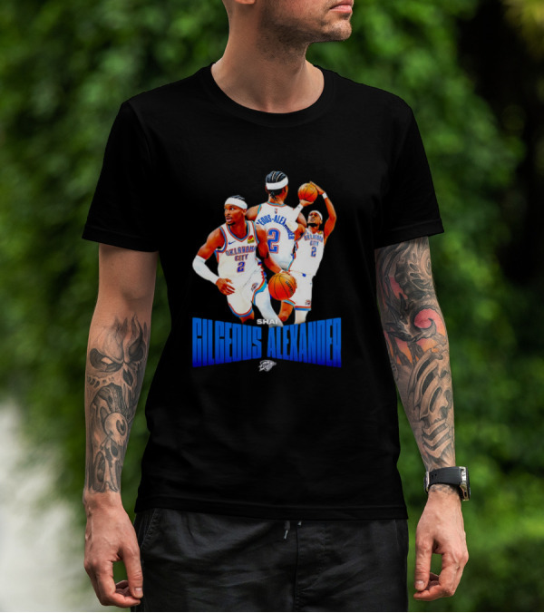 Oklahoma City Thunder Shai Gilgeous-Alexander 2 Basketball Jersey T-Shirt