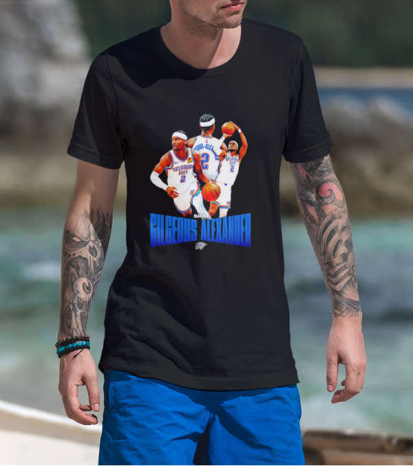 Oklahoma City Thunder Shai Gilgeous-Alexander 2 Basketball Jersey T-Shirt