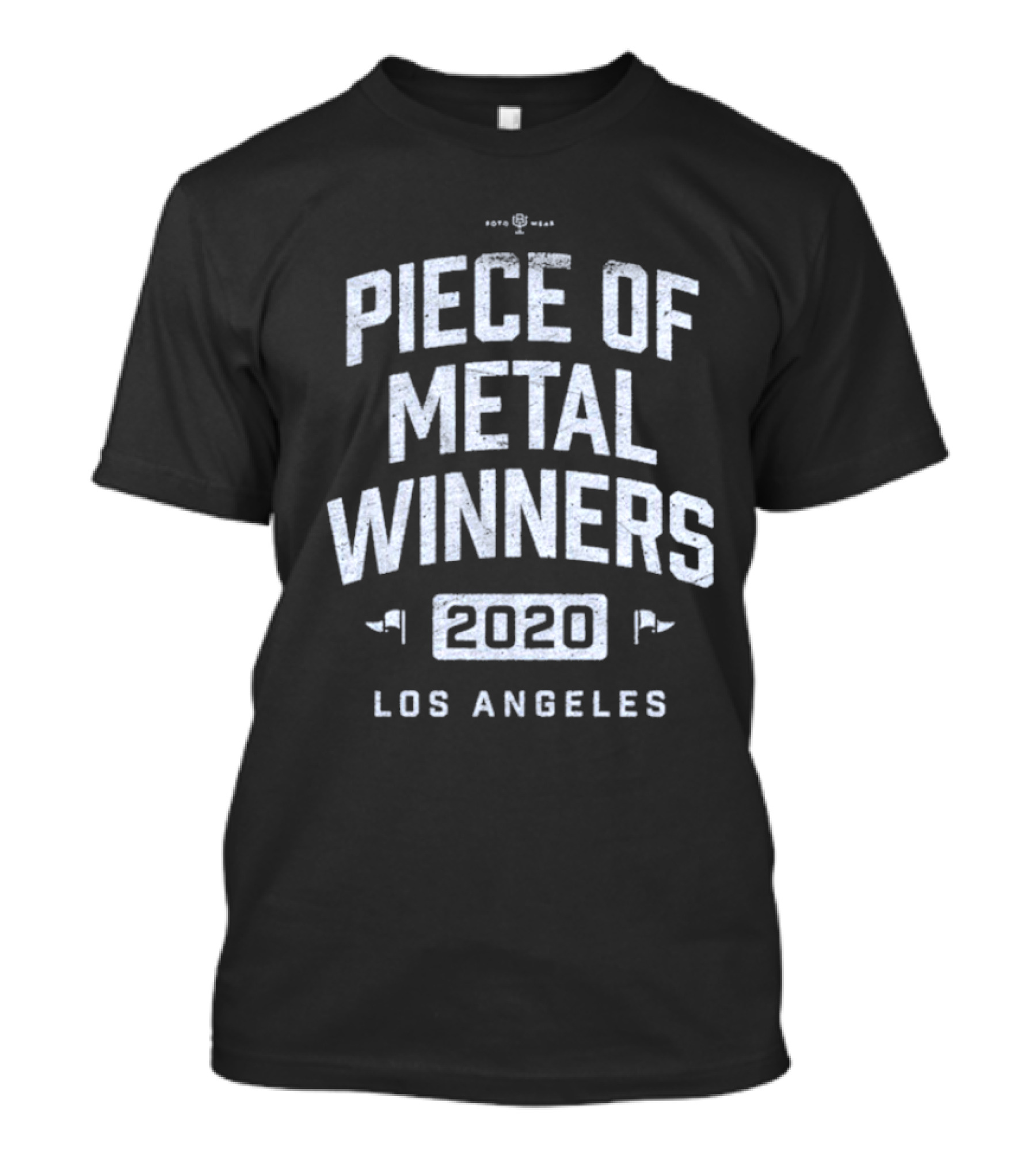 Piece Of Metal Winners 2020 Los Angeles Vintage Style T-Shirt