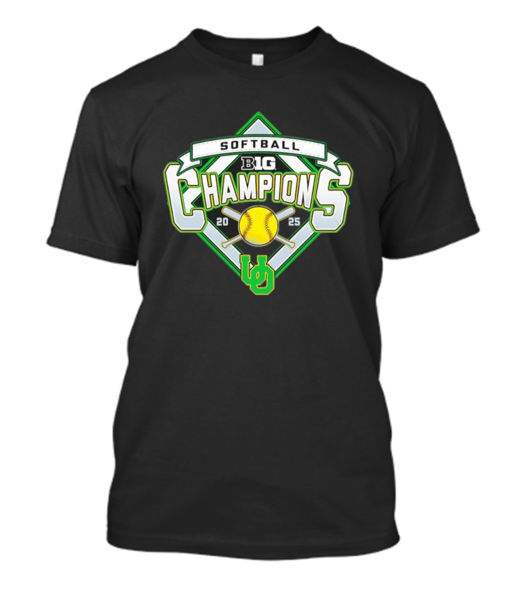 Big Ten Softball Champions 2025 Oregon Ducks  T-Shirt